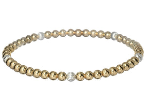 "CARLY" 14k gold-filled beaded bracelet