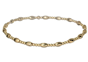 "MYLI" Gold Filled Ball and Oval Beaded Bracelet