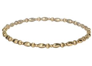 "NOA OVAL" 14k gold-filled beaded bracelet