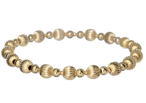 "ROSE" 14k gold-filled beaded bracelet