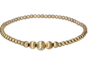 "VICTORIA" 14k gold filled beaded bracelet