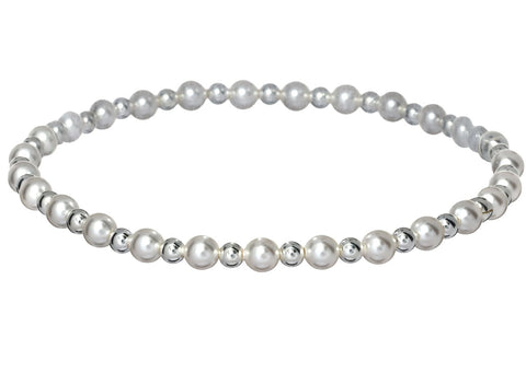 "MAY" 14k gold-filled & pearl beaded bracelet