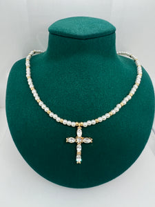 "Madonna" Cross Necklace
