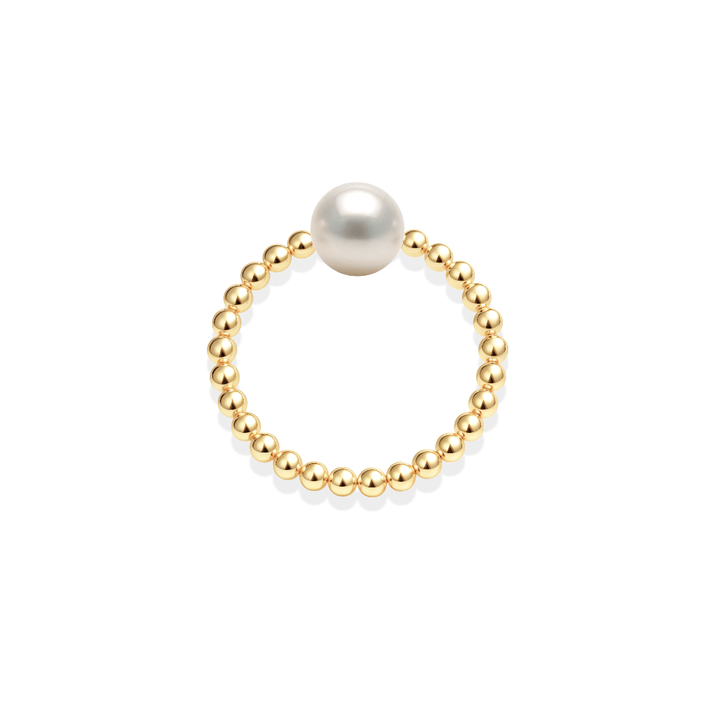 Audrey Pearl Beaded Stretchy Ring