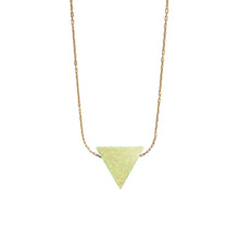 TRIANGLE OPAL NECKLACE - LARGE