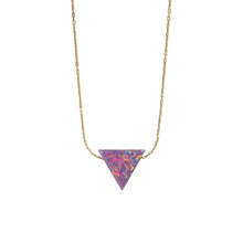 TRIANGLE OPAL NECKLACE - LARGE