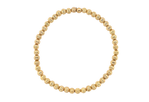 Sophie Corrugated Gold filled beaded Bracelets