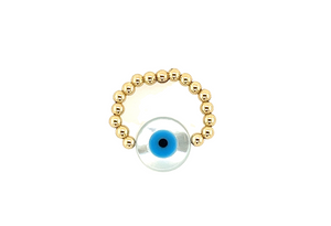 Evil Eye Opal Ring - XL