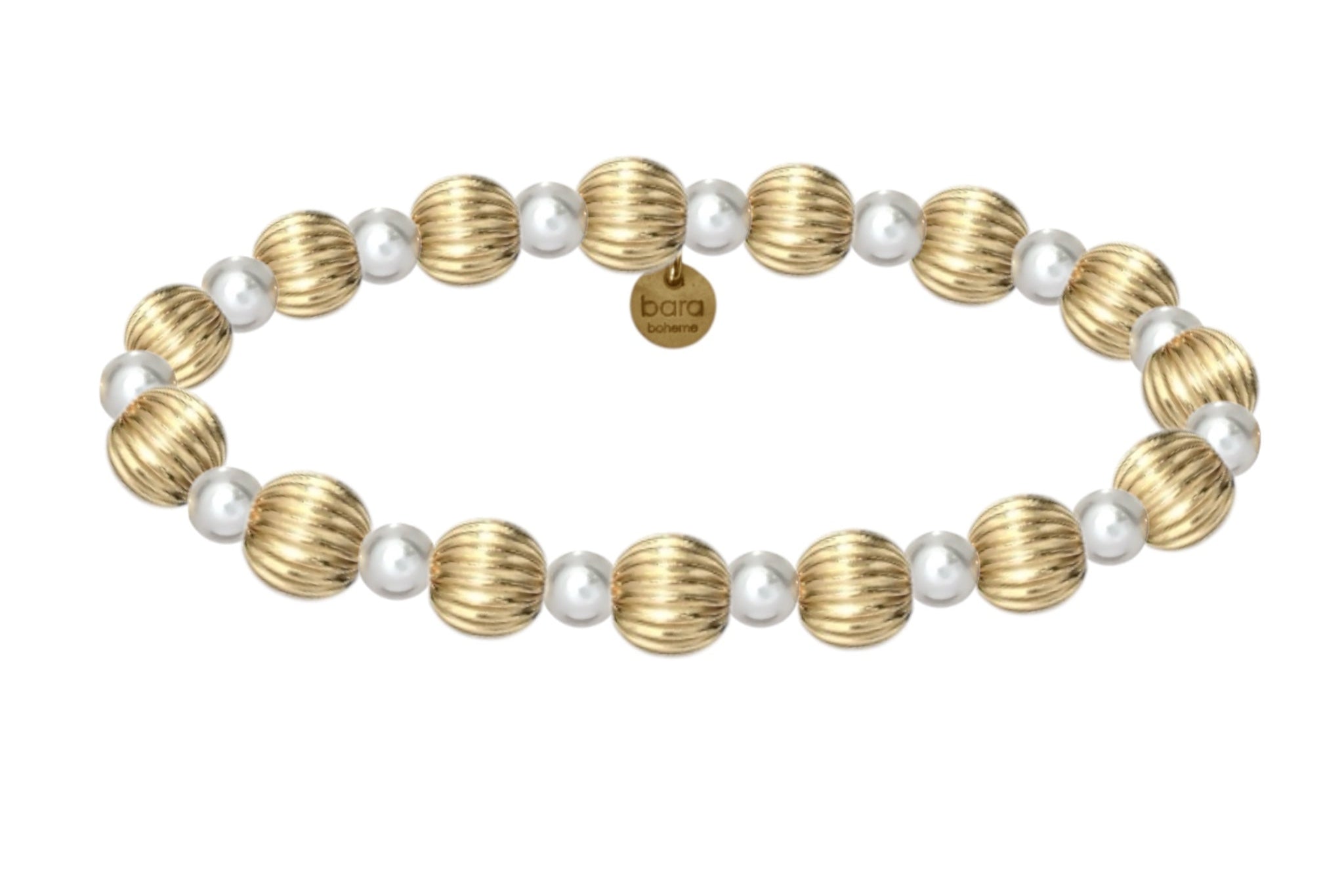 EVELYN | Stretchy Anti-Tarnish 14K Gold Filled & Pearls Bracelet