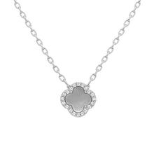 Clover | Tiny MOP CZ Necklace
