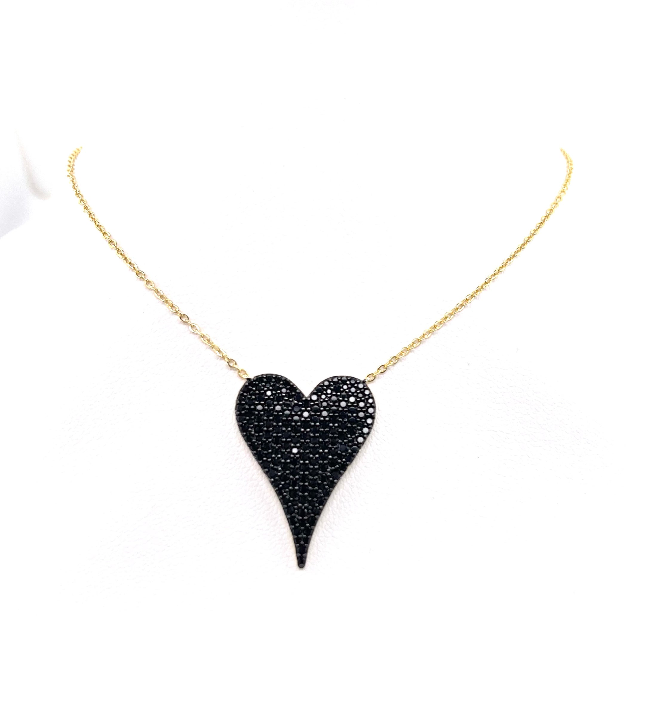 XL Amor Heart Cz Necklace