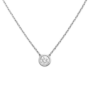 Solitaire Gold Plated Necklace