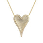 3D Heart Large | Gold Plated Necklace - Bara Boheme