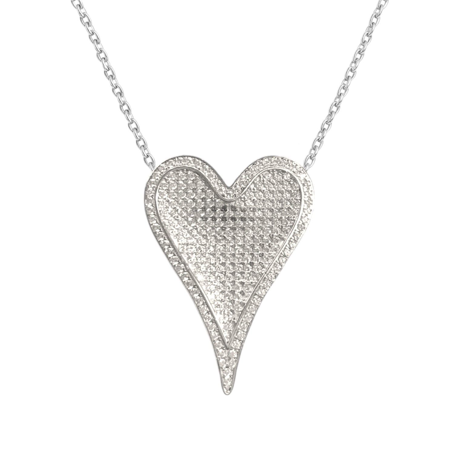 3D Heart Large | Gold Plated Necklace - Bara Boheme