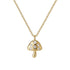 3D Mushroom | Gold Plated Necklace - Bara Boheme