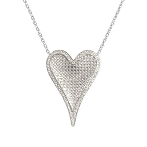 3D Heart Necklace Large