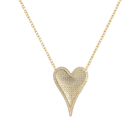 3D Heart Necklace Small