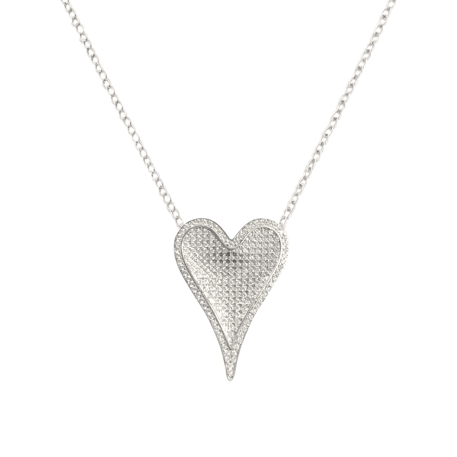 3D Heart Necklace Small