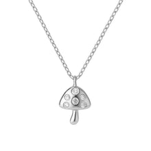 3D Mushroom CZ Necklace