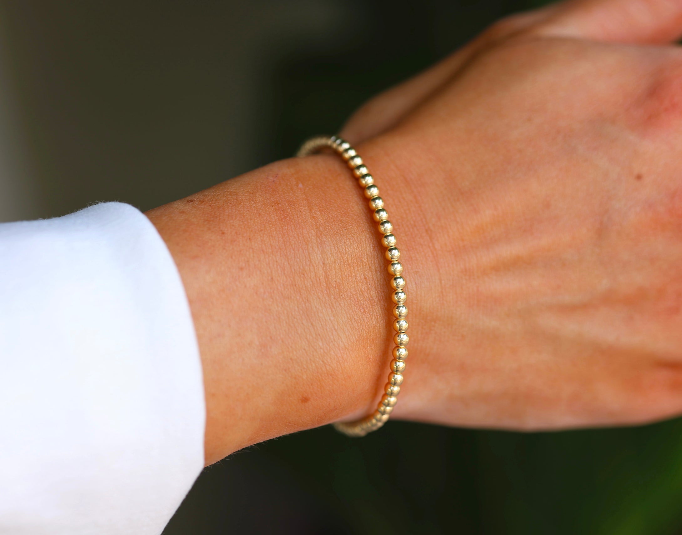 3MM Classic | Stretchy Anti-Tarnish Gold Filled Stackable Bracelet