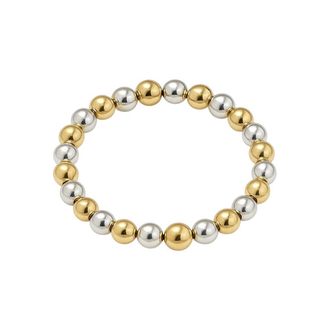 2-Tone | 3mm Beaded Stretchy Ring