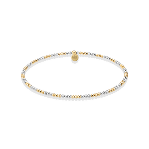 Triple 2Tone 2MM | Beaded Bracelet