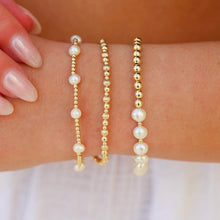 Tuscany | Gold Filled Beaded Bracelet Stack