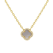 Clover | Tiny MOP CZ Necklace