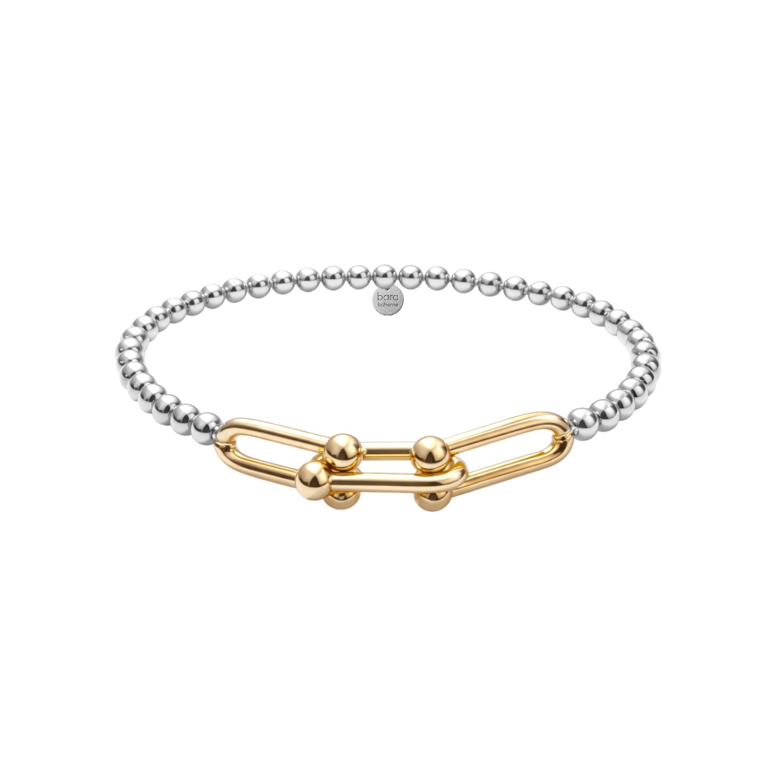 4x Hardware Large | Gold Filled Beaded Bracelet - Bara Boheme