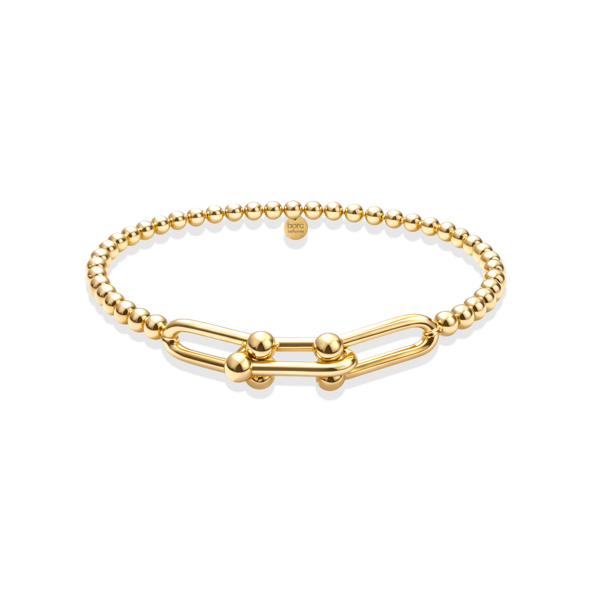 4x Hardware Large | Gold Filled Beaded Bracelet - Bara Boheme