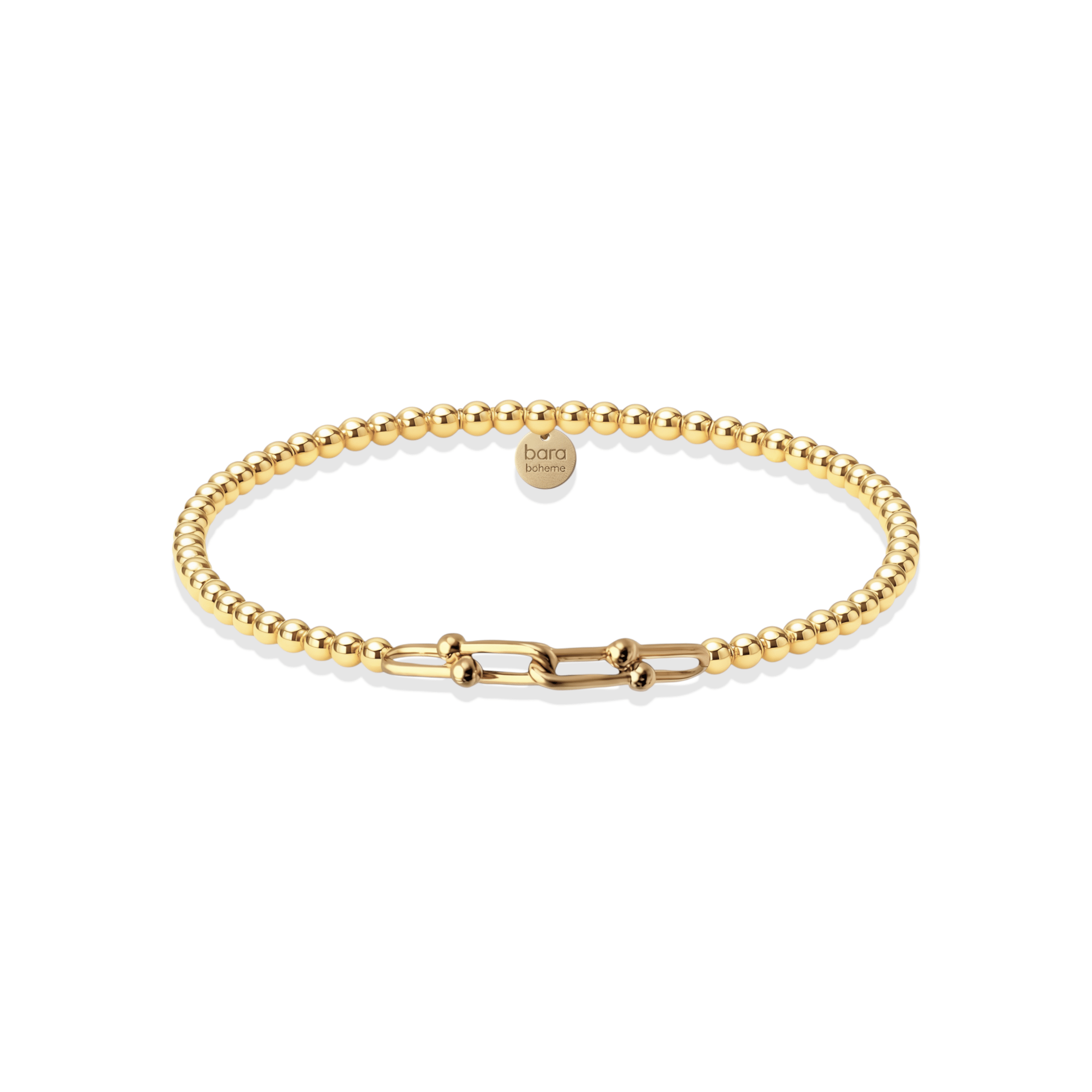4x Hardware Small | Gold Filled Beaded Bracelet - Bara Boheme