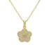 5 Leaf | Pave Flower Necklace - Bara Boheme