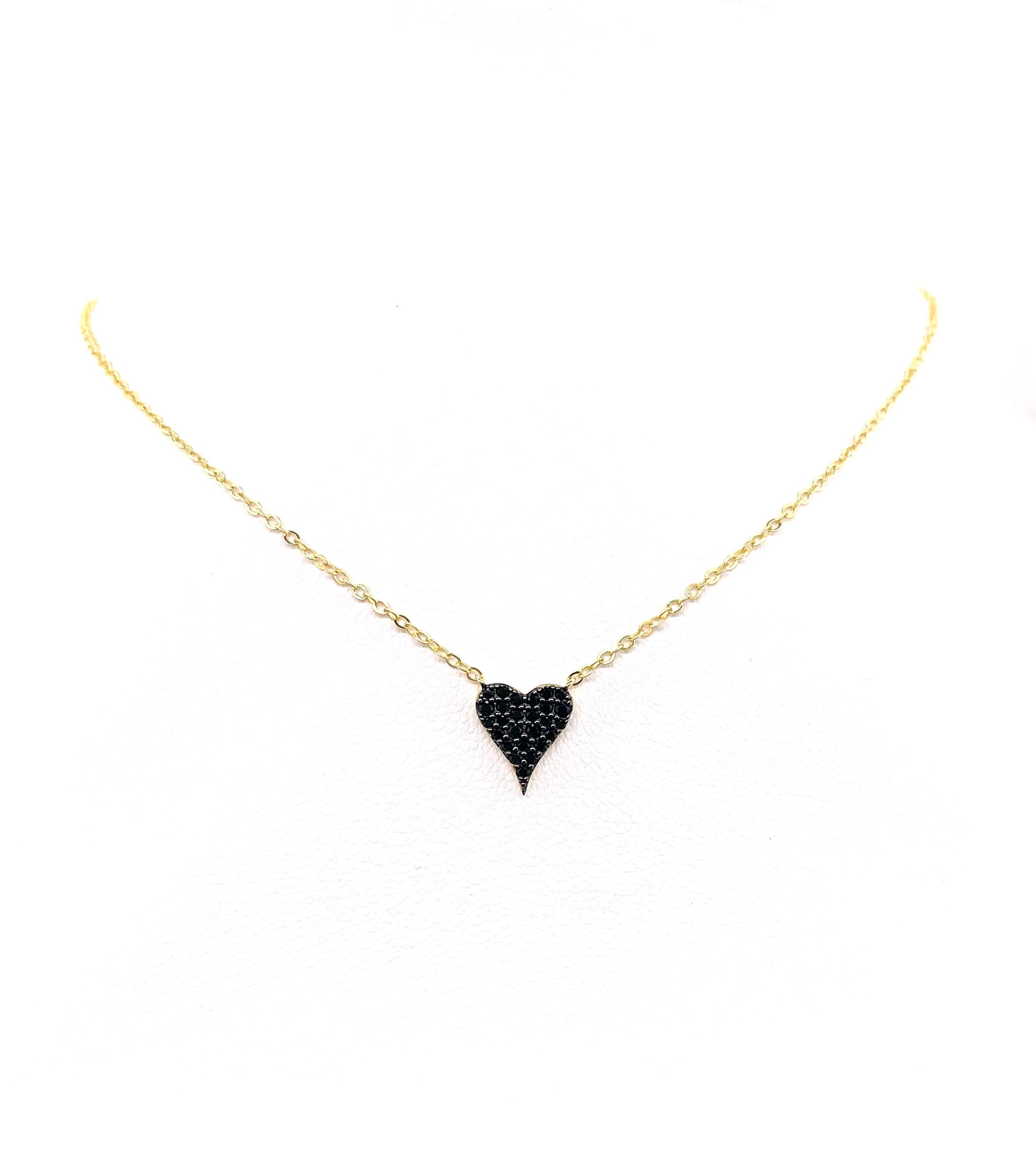 Tiny Amor Heart Cz Necklace
