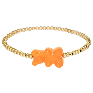 Kids Bracelet | Classic "Gummy Bear" Charm with Tarnish Free ball Beads