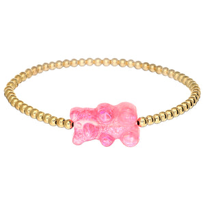 Kids Bracelet | Ombre "Gummy Bear" Charm with Tarnish Free ball Beads