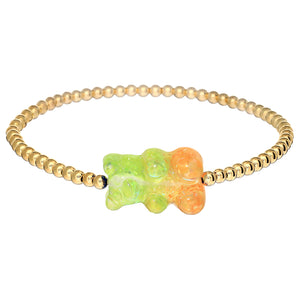 Kids Bracelet | Classic "Gummy Bear" Charm with Tarnish Free ball Beads