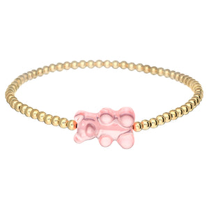 Kids Bracelet | Classic "Gummy Bear" Charm with Tarnish Free ball Beads