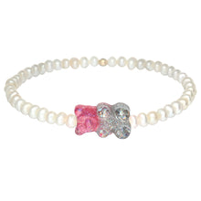 Kids Bracelet | Ombre "Gummy Bear" Charm with Freshwater Pearl Beads