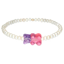 Kids Bracelet | Ombre "Gummy Bear" Charm with Freshwater Pearl Beads