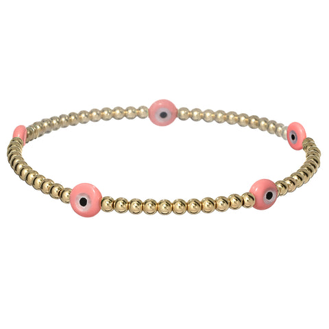 Evil Eye BTY Small | Beaded Opal Bracelet