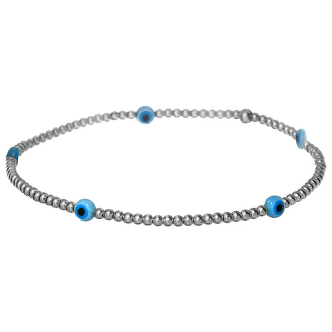 ISLA | Evil Eye Opal Beaded Bracelet