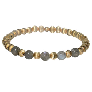 LILY | Stretchy Anti-Tarnish 14K Gold Filled & GEMS Bracelet