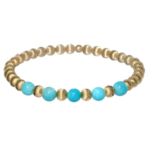 LILY | Stretchy Anti-Tarnish 14K Gold Filled & GEMS Bracelet