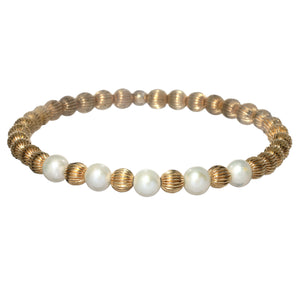 LILY | Stretchy Anti-Tarnish 14K Gold Filled & GEMS Bracelet