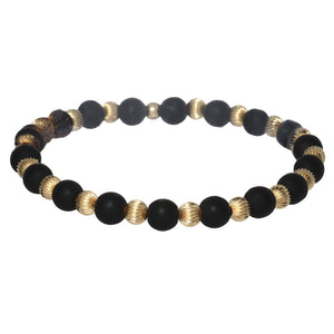 LUCY | Stretchy Anti-Tarnish 14K Gold Filled & GEMS Bracelet