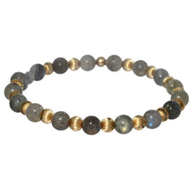 LUCY | Stretchy Anti-Tarnish 14K Gold Filled & GEMS Bracelet