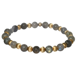 LUCY | Stretchy Anti-Tarnish 14K Gold Filled & GEMS Bracelet