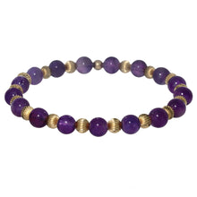 LUCY | Stretchy Anti-Tarnish 14K Gold Filled & GEMS Bracelet