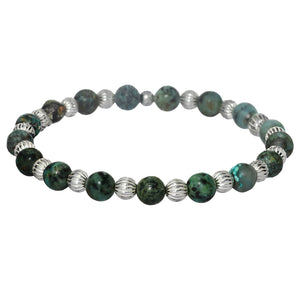 LUCY | Stretchy Anti-Tarnish 14K Gold Filled & GEMS Bracelet