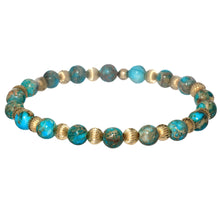 LUCY | Stretchy Anti-Tarnish 14K Gold Filled & GEMS Bracelet